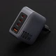 Сетевое зарядное устройство Forcell F-Energy GaN 3 x USB C + USB A QC4.0 PD 5A 100W Grey (5903396231421) - изображение 7