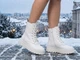 Ботинки женские зимние No brand С486 белые натуральная кожа 38 25 см - изображение 3