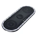Ładowarka bezprzewodowa Forcell F-Energy Ellipse 3w1 Qi QC 15W do Apple + kabel USB-C to USB-A Black (5903396208133) - obraz 3