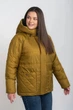 Куртка демісезонна жіноча великого розміру UF-Fashion LAR -203 58 гірчиця - зображення 3