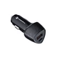Автомобильное зарядное устройство Forcell F-Energy Carbon USB C + USB A QC3.0 PD 3A 38W Black (5903396133770) - изображение 4