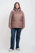 Демисезонная женская куртка большого размера UF-Fashion LAR -203 62 розовый - изображение 1