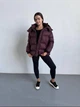Женский пуховик зимний UF-fashion Tessa-ek 42-44 бургунди - изображение 3