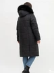 Зимняя женская куртка большого размера UF-fashion LAR 10-песец 68 черный - изображение 3