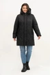 Куртка зимняя женская большого размера UF-fashion LAR 12-1 58 черный - изображение 1