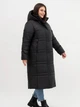 Жіноча куртка зимова великого розміру UF-fashion LAR 9-1 54 чорний - зображення 2