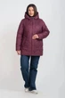 Демисезонная женская куртка большого размера UF-Fashion LAR 204 66 бордовый - изображение 1