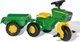 Traktor na pedały Rolly Toys Rolly-Kid John Deere 3-Kołowy z Przyczepą 052769 Zielony (4006485052769) - obraz 2