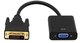 Конвертер DVI-D 24 + 1 -> VGA / адаптер перехідник активний дві-ВГА (523272190) Чорний - зображення 1