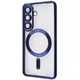 Чохол WAVE Metal Color Case with Magnetic Ring Samsung Galaxy S26 з захистом камери і магнітом для зарядки Midnight Blue - зображення 1