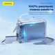 Повербанк 20000 mAh 22.5W Foneng PX116 с LED дисплеем и быстрой зарядкой PD/QC USB-C порт встроенный кабель Type-C lightning универсальный мощный портативный повер банк 20 000 power bank павербанк для телефона iPhone Samsung роутера планшета серый - изображение 4