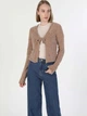 Кардиган вязаный женский Colin's CL1059726LBR XS Коричневый (8683197344960) - изображение 3