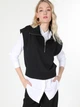 Толстовка на молнии без капюшона женская Colin's CL1059789BLK XS Black (8683197342195) - изображение 1