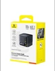 Мережевий зарядний пристрій Baseus Super GaN Desktop Charger 100W 3×USB-C USB-A вбудований кабель Type-C Black - изображение 6