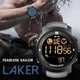 Чоловічий наручний годинник North Edge Laker Black 5BAR водостійкий, мінеральне скло. - изображение 9