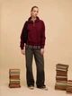 Толстовка на молнии без капюшона женская Colin's CL1076443BRD L Bordeaux (8684112841694) - изображение 4