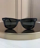 Сонцезахисні окуляри Ray-Ban Original Wayfarer RB2140 чорні, зелена лінза G15, унісекс, класика, - зображення 2