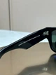 Сонцезахисні окуляри Ray-Ban Mega Wayfarer RB0840S чорні, зелена лінза G15, поляризовані, унісекс, - зображення 5