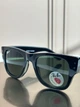Сонцезахисні окуляри Ray-Ban Mega Wayfarer RB0840S чорні, зелена лінза G15, поляризовані, унісекс, - зображення 8