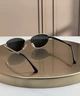 Солнцезащитные очки Ray-Ban RB3774D серебро, темная серо-зеленая линза, овальные, унисекс, - изображение 5