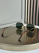 Солнцезащитные очки Ray-Ban RB3556 N Octagonal золото, зеленая линза G15, восьмиугольные, унисекс, - изображение 5