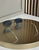Солнцезащитные очки Ray-Ban RB3767 золото, голубая градиентная линза, безободковые, овальные, унисекс, - изображение 5