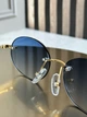 Солнцезащитные очки Ray-Ban RB3767 золото, голубая градиентная линза, безободковые, овальные, унисекс, - изображение 8
