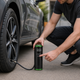 Портативный автомобильный воздушный компрессор,air pump AND LY-1096 / Насос автомобильный аккумуляторный со сменными насадками - изображение 2