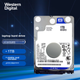 Механічний жорсткий диск Western Digital (WD) для ноутбука 1 ТБ, WD Blue, SATA 5400 об/хв, кеш-пам'ять 128 МБ, 7 мм, 2,5-дюймовий, WD10SPZX - зображення 3