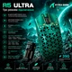 Ігрова миша ATTACK SHARK R5 ULTRA Green Carbon Fiber бездротова трирежимна 2.4G/Bluetooth/USB-C, 8000Hz, PAW3950MAX, 42000 DPI, Nordic 52840, 39 г ультралегка, зелена - зображення 2