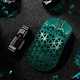 Ігрова миша ATTACK SHARK R5 ULTRA Green Carbon Fiber бездротова трирежимна 2.4G/Bluetooth/USB-C, 8000Hz, PAW3950MAX, 42000 DPI, Nordic 52840, 39 г ультралегка, зелена - зображення 11