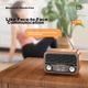 Bluetooth-колонка BIAZE с беспроводной зарядкой для телефона, ретро-дизайн под дерево, мини, с радио - изображение 5
