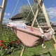 Підвісна дитяча гойдалка Рожева 2 в 1 "Колібрі", гойдалка для дівчинки, люлька, колиска - изображение 9