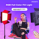 Светодиодная лента SOMITA Colorful ST-1000RGB для фотосъемки с пультом дистанционного управления, кронштейном, для создания атмосферного освещения, студийного освещения, рассеянного освещения, освещения для рекламы и видеосъемки. - изображение 5