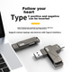 Флеш-накопитель DM Daimai 128 ГБ USB3.2 Type-C с двойным интерфейсом и высокой скоростью передачи данных (PD198) для Android, Apple, ноутбуков и использования в автомобиле. - изображение 5
