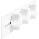 Вбудована рейкова розетка Aokesi, мобільний подовжувач для використання на домашній кухні, розсувний прихований вимикач розетки, рейка 60 см + 4 білі розетки на п'ять отворів - зображення 2