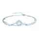 Серебряный браслет Sino Gem Ocean Heart с двойным слоем камня, роскошный подарок для женщин на годовщину свадьбы (2026), новый подарок на день рождения для девушки. - изображение 1