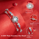 Серебряный браслет Sino Gem Ocean Heart с двойным слоем камня, роскошный подарок для женщин на годовщину свадьбы (2026), новый подарок на день рождения для девушки. - изображение 7