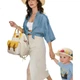 Сумка для мами KIDSAPRO Mommy Bag, легка, портативна, для коляски, через плече, для малюків та немовлят, карамельно-коричнева - зображення 2
