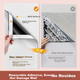 Настенная доска Qifu 60x120 см, матовая, магнитная, съемная, не повреждающая поверхность, для домашнего обучения детей рисованию, маркеры для каракулей, мягкая, маленькая, стираемая, магнитная доска для написания сообщений. - изображение 4