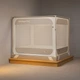 Москитная сетка MEDOGA Sleep Pod Pro3 детская с бортиком от падения, 1.8x2 м, коричневая - изображение 10