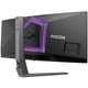 TFT 34" AOC , QD-OLED, UWQHD, 175Гц, 0,03мс, вигнутий, HDMIx2, DP, USB-hub, HAS, чорно-сірий (AG346UCD) - зображення 5