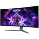 TFT 34" AOC , QD-OLED, UWQHD, 175Гц, 0,03мс, вигнутий, HDMIx2, DP, USB-hub, HAS, чорно-сірий (AG346UCD) - зображення 3