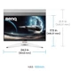 TFT 27" BenQ EX271U, 4K UHD, IPS, 165Гцб 1ms, HDMI, DP, USB-C, HAS, Pivot, чорно-білий (9H.LN2LB.QBE) - зображення 9