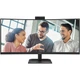 TFT 34" AOC , WQHD, VA, 120Гц, вигн., 2xHDMI, DP, USB-C, RJ-45, USB-hub,cam,HAS, кол.,чорний (CU34E4CW) - зображення 1