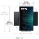 TFT 31.5" BenQ RD320U, 4K, IPS, 2хHDMI, DP, USB- C, USB-hub, HAS, Pivot, кол., сірий (9H.LMSLA.TBE) - зображення 9