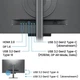TFT 31.5" BenQ RD320U, 4K, IPS, 2хHDMI, DP, USB- C, USB-hub, HAS, Pivot, кол., сірий (9H.LMSLA.TBE) - зображення 8