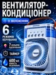 Міні кондиціонер із зволоженням 600 мл, USB Type-C, 10 Вт, таймер, 3 швидкості, RGB-підсвічування - зображення 1