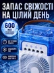 Міні кондиціонер із зволоженням 600 мл, USB Type-C, 10 Вт, таймер, 3 швидкості, RGB-підсвічування - зображення 4