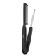 Расческа-зажим для волос deeply hairbrush v shaped metal comb для равномерного распределения средства по прядям Черный - изображение 1